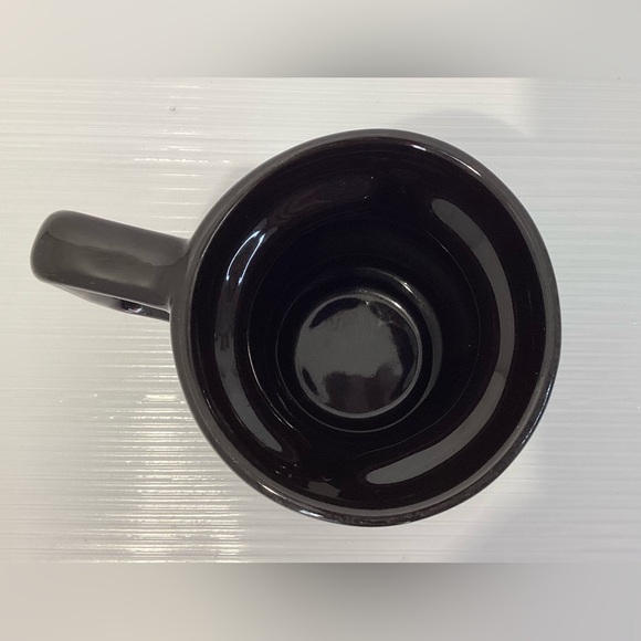 Eddie Bauer Ceramic Coffee Mug Black w Gold Logo - Picture 3 of 6